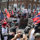 In Documenting Hate: Charlottesville, Frontline and ProPublica investigate the white supremacists and Neo-Nazis involved in the 2017 Charlottesville rally — showing how some of those behind the racist violence went unpunished and continued to operate around the country. Pictured: A scene from the clashes at the Unite the Right rally August 12, 2017, in Charlottesville, Va.
